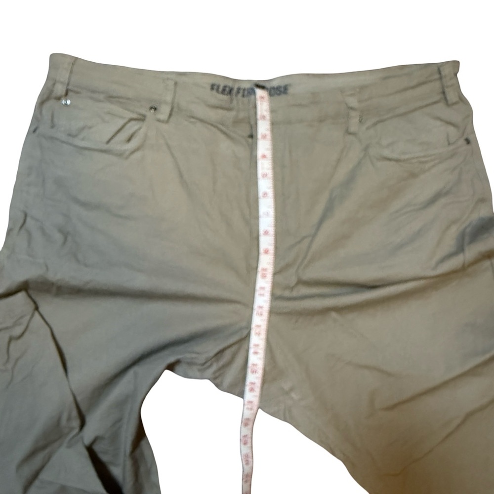 Duluth Trading Co Big Men's Tan Khaki Flex Firehose Canvas 46x30 Relaxed‎ Fit - Picture 4 of 8